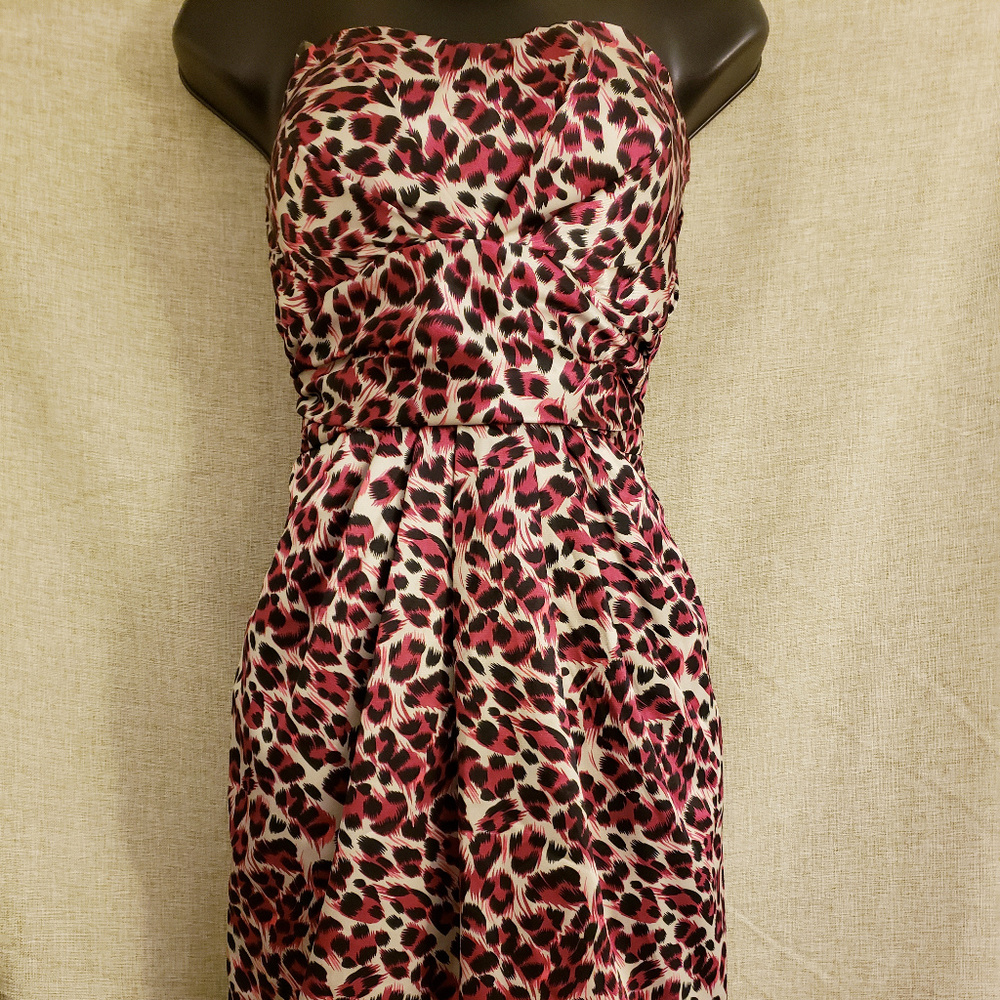 Charlotte Russe Cheetah Strapless Dress